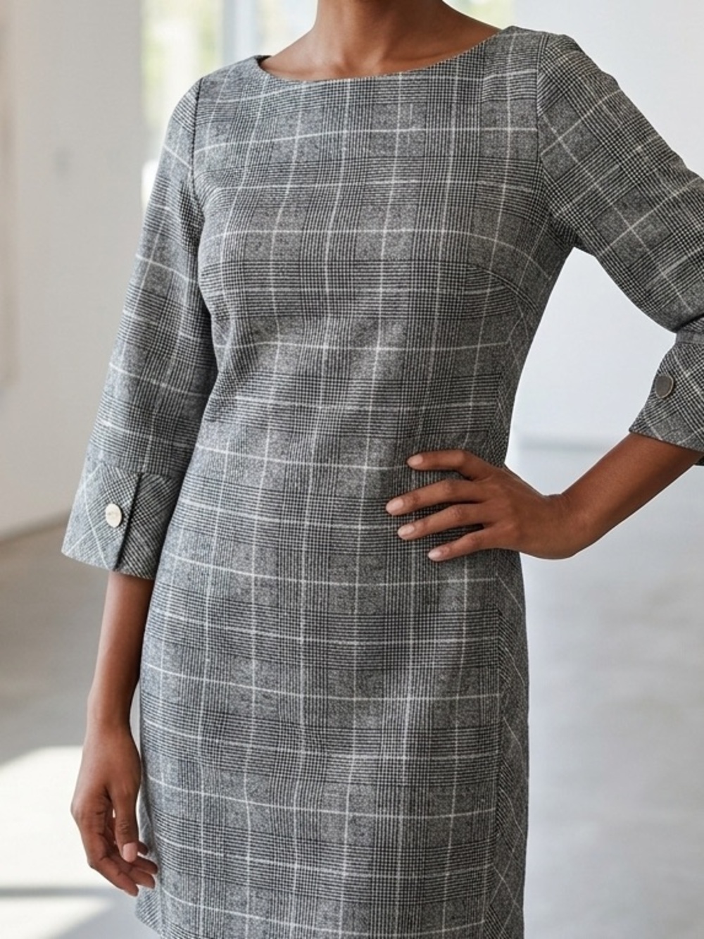 H&M  Plaid Shift Dress